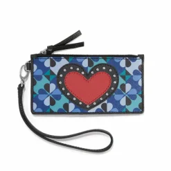 Brighton Fashionista Moody Blue Card Pouch Multi Hot