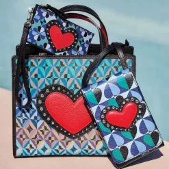Brighton Fashionista Moody Blue Card Pouch Multi Hot