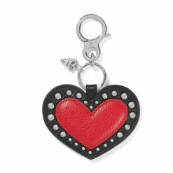 Brighton Fashionista Moody Blue Heart Handbag Fob Multi Fashion