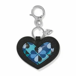 Brighton Fashionista Moody Blue Heart Handbag Fob Multi Fashion