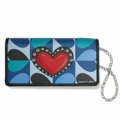 Brighton Fashionista Moody Blue Large Wallet Multi Discount