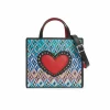Brighton Fashionista Moody Blue Small Tote Multi Sale