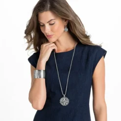 Brighton Ferrara Convertible Necklace Silver Fashion