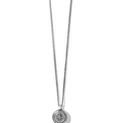 Brighton Ferrara Disc Petite Necklace Silver Hot