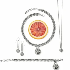 Brighton Ferrara Disc Petite Necklace Silver Hot