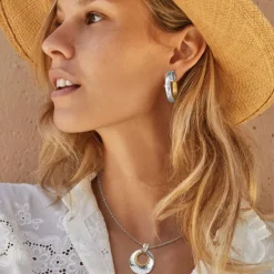 Brighton Ferrara Entrata Petite Necklace Silver-Gold Best