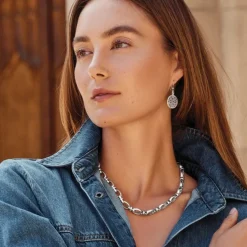 Brighton Ferrara Siena Chain Necklace Silver Sale