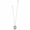 Brighton Ferrara Siena Oval Necklace Silver Best