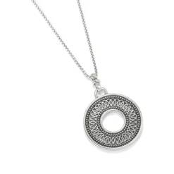 Brighton Ferrara Siena Round Necklace Silver Discount