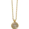 Brighton Ferrara Two Tone Luce Large Pendant Necklace Silver-Gold Sale