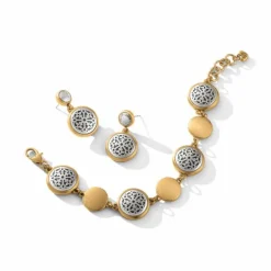 Brighton Ferrara Two Tone Luce Link Bracelet Silver-Gold Best