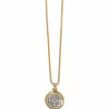 Brighton Ferrara Two Tone Luce Short Necklace Silver-Gold Hot