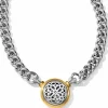 Brighton Ferrara Two Tone Necklace Silver-Gold Clearance