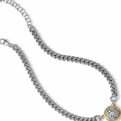 Brighton Ferrara Two Tone Necklace Silver-Gold Clearance