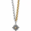 Brighton Ferrara Virtue Winged Heart Statement Necklace Silver-Gold Online