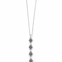Brighton Ferrara Y Reversible Necklace Silver New