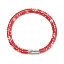 Brighton Festive Snowflakes Woodstock Bracelet Red Hot