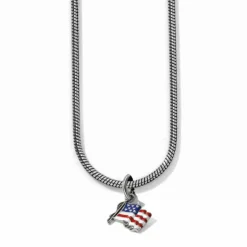 Brighton Flag of Freedom Charm Necklace Multi Hot