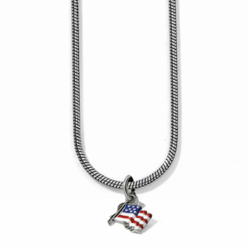 Brighton Flag of Freedom Charm Necklace Multi Hot