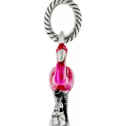 Brighton Flamingo Charm Silver-Pink Fashion