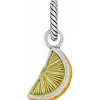 Brighton Florida Charm Silver-Orange Clearance