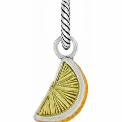 Brighton Florida Charm Silver-Orange Clearance