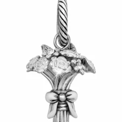 Brighton Flower Bouquet Charm Silver-White Sale