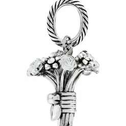 Brighton Flower Bouquet Charm Silver-White Sale