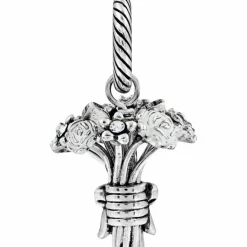 Brighton Flower Bouquet Charm Silver-White Sale