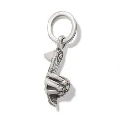 Brighton Flower Petal Shoe Charm Silver-Pink Sale