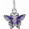 Brighton Flutter Charm Silver-Purple New