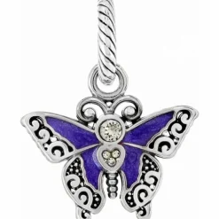 Brighton Flutter Charm Silver-Purple New
