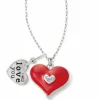 Brighton Forever Be Loved Necklace Silver-Red Clearance