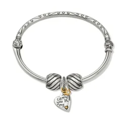 Brighton Forever In My Heart Charm Bangle Silver-Gold Online