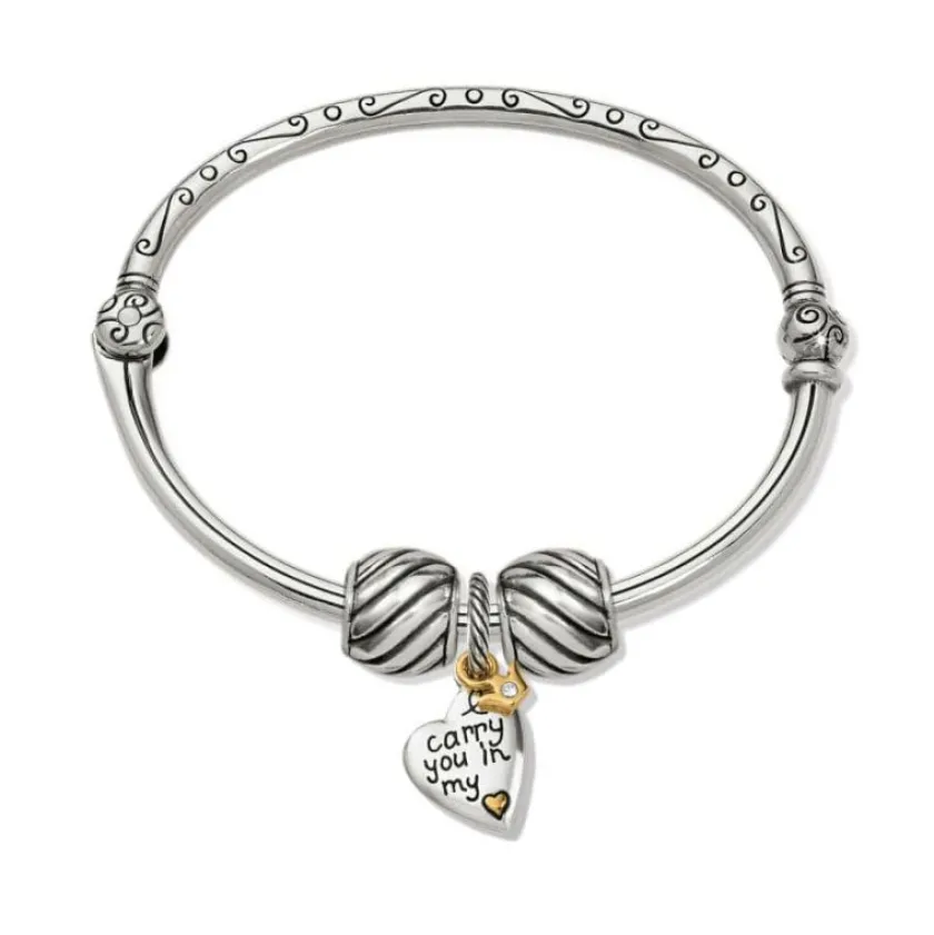 Brighton Forever In My Heart Charm Bangle Silver-Gold Online