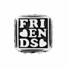 Brighton Friends Forever Cube Bead Silver Best