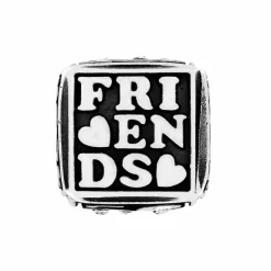 Brighton Friends Forever Cube Bead Silver Best