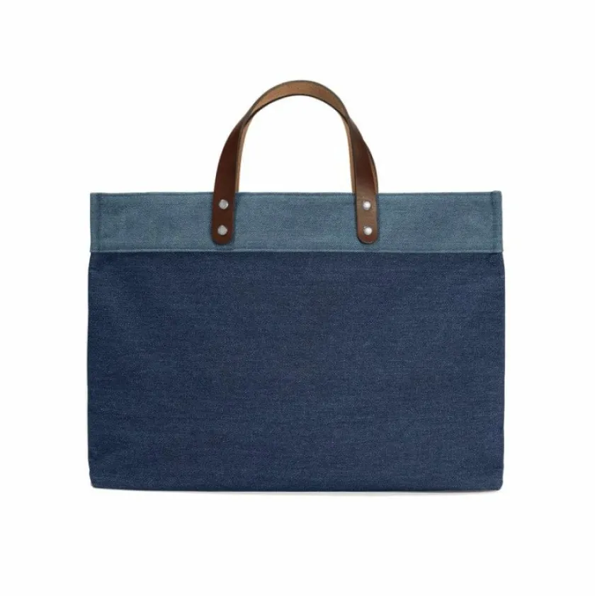 Brighton Fur Family East West Denim Denim Tote Multi Discount
