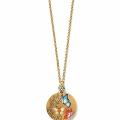 Brighton Garden's Splendour Butterfly Necklace Gold-Multi Online