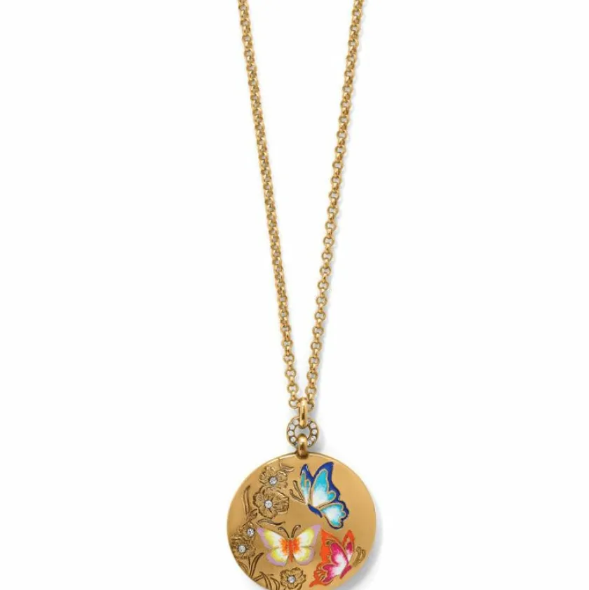 Brighton Garden's Splendour Butterfly Necklace Gold-Multi Online