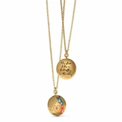Brighton Garden's Splendour Butterfly Necklace Gold-Multi Online