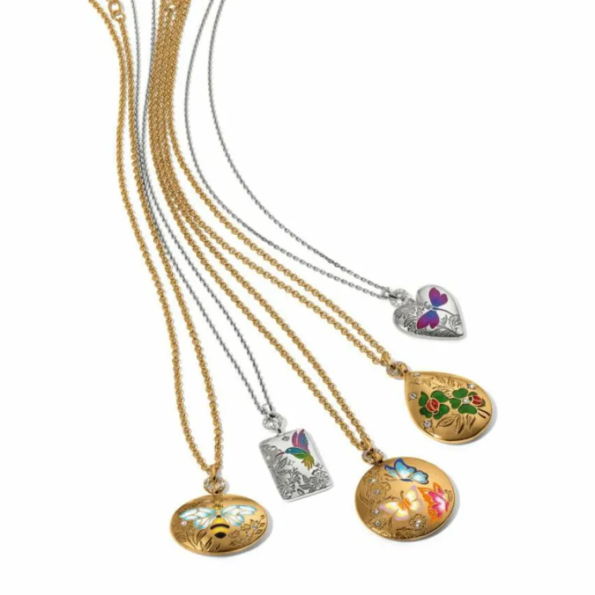 Brighton Garden's Splendour Butterfly Necklace Gold-Multi Online