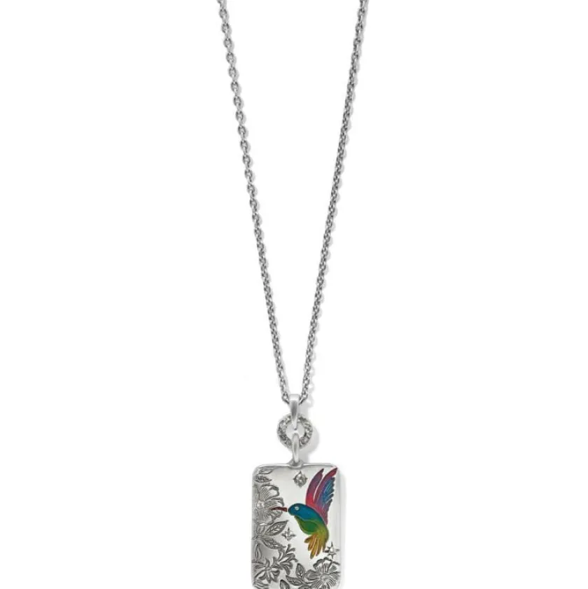Brighton Garden's Splendour Hummingbird Necklace Silver-Multi Outlet