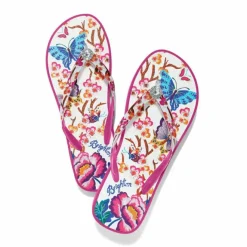 Brighton Geisha Platform Flip Flops Pink Sale