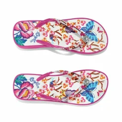 Brighton Geisha Platform Flip Flops Pink Sale