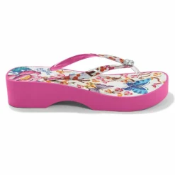 Brighton Geisha Platform Flip Flops Pink Sale