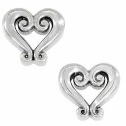 Brighton Genoa Heart Mini Post Earrings Silver Outlet