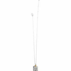 Brighton Give Love Flower Necklace Silver-Gold Fashion