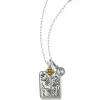 Brighton Give Love Glitz Flower Necklace Silver-Gold Online