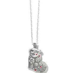 Brighton Give Love Peace Necklace Silver Discount